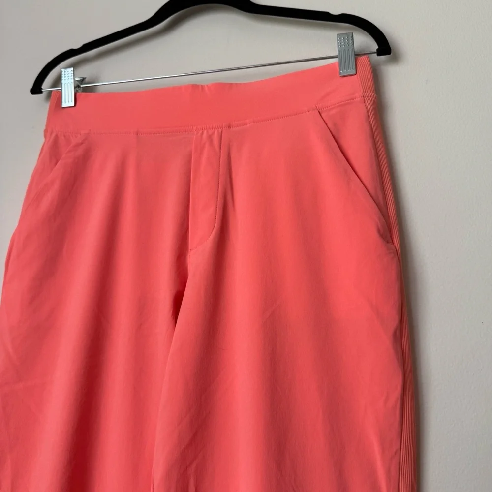 Athleta Brooklyn Ankle Pants in Peach Orange Sunset Glow, size 6